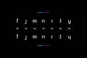MBF Amoniac - future geometric font, a Sans Serif Font by MoonBandit (Thumbnail 6 of 8)