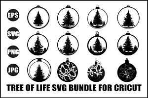 Tree of Life Ornament SVG Bundle, an Object Graphic by Creativeshirt