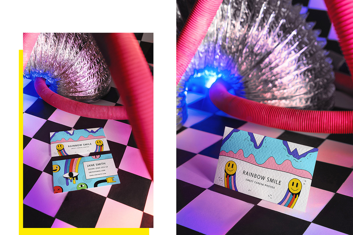 Groovy Business Card Psd Mockups, a Print Template by Neutral Mockups (Photo 3 of 3)