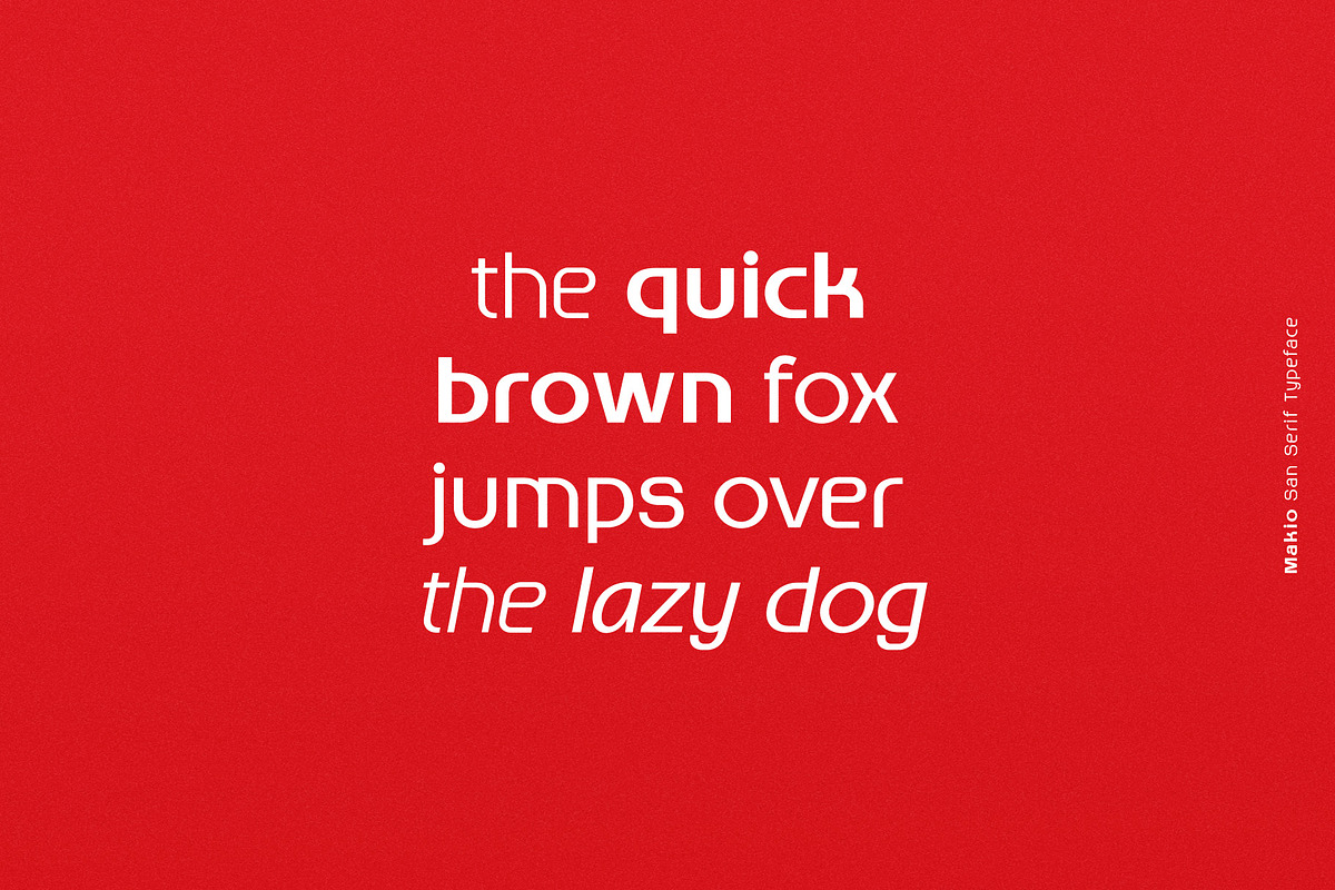 Makio - Sans Serif Typeface, a Sans Serif Font by HIRO.std (Photo 5 of 10)