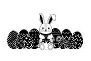 Happy Easter Bunny Vector Bundle, an Illustration by jahid234 (Thumbnail 11 of 51)