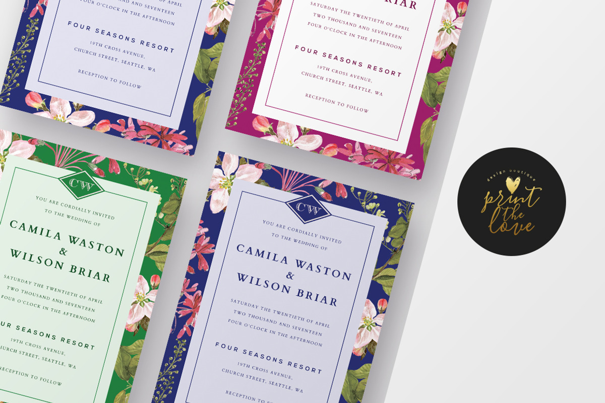 Wedding Invitation - Camila, an Invitation Template by Print The Love Boutique (Photo 1 of 3)