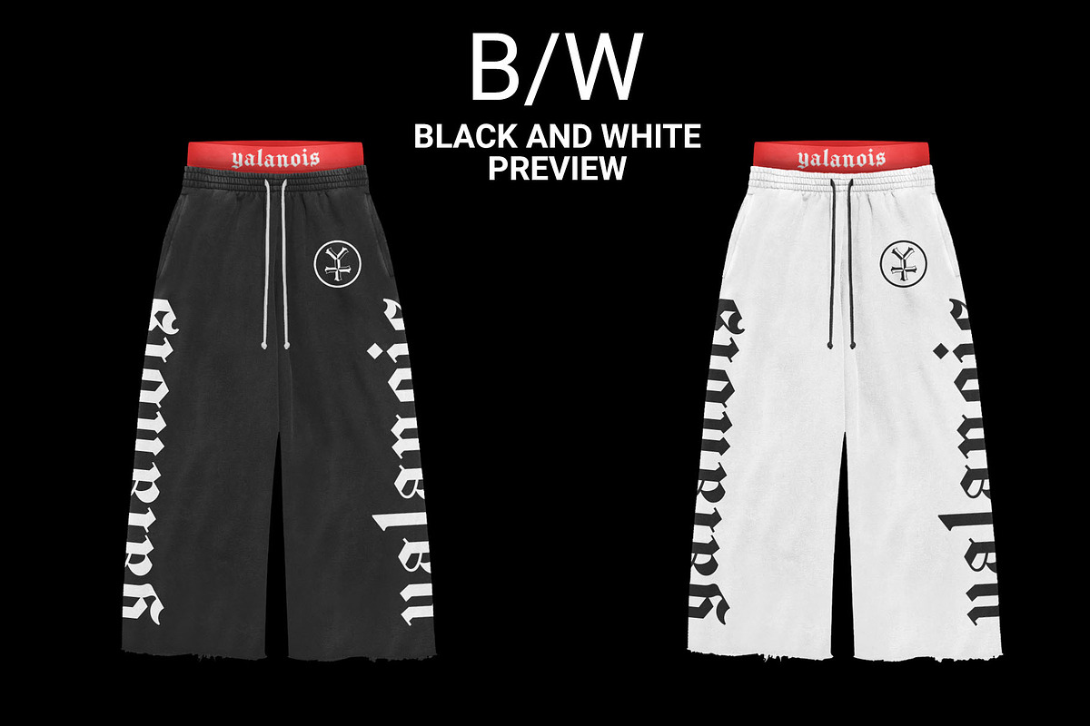 Baggy sweatpants mockup, a Mockup by yalanois (Photo 2 of 5)
