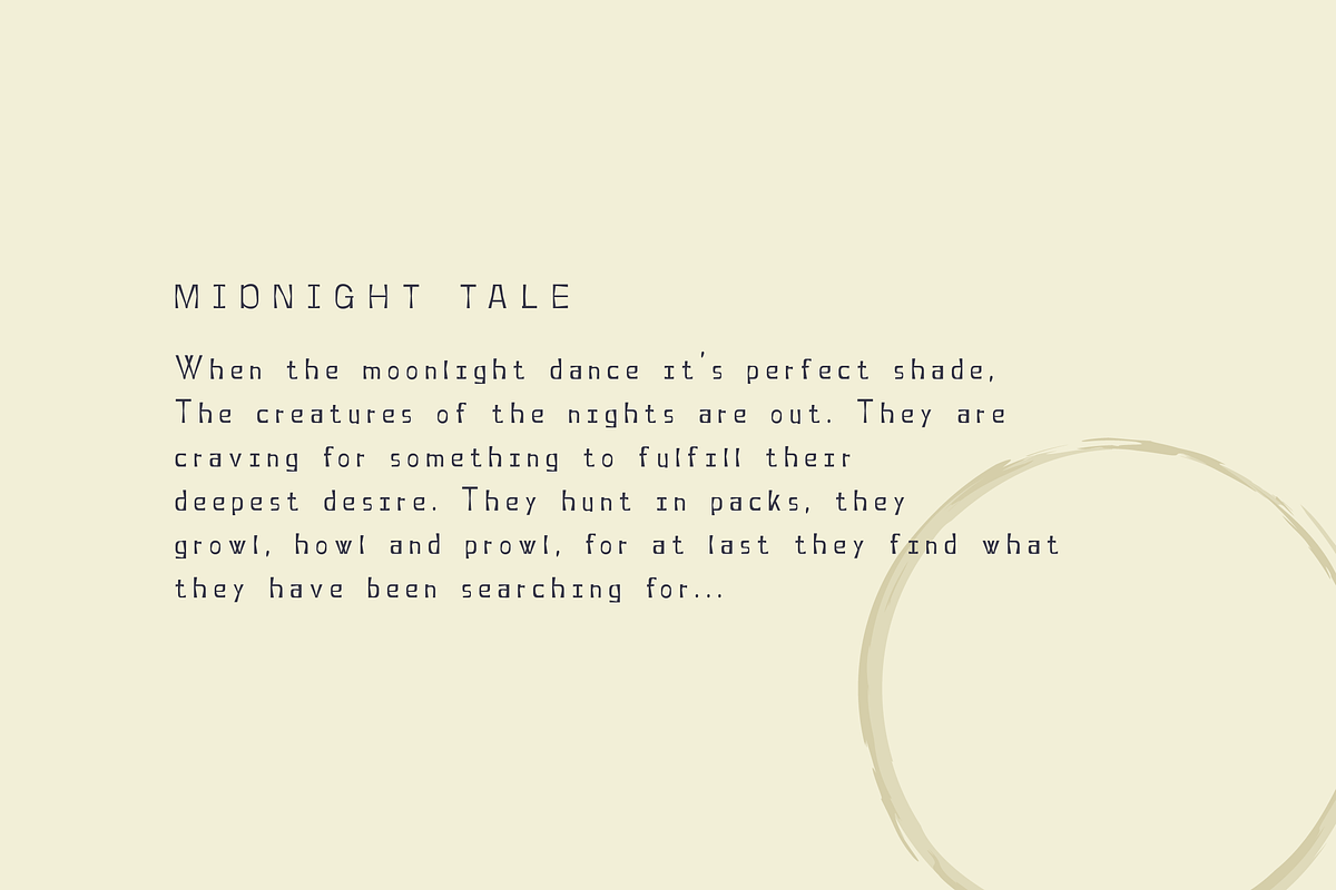 Typerisme - A modern typewriter font, a Sans Serif Font by MoonBandit (Photo 3 of 10)