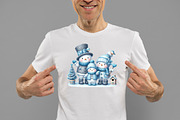 Coquette Snowman Christmas Png, an Illustration by Daily.Designs (Thumbnail 2 of 5)