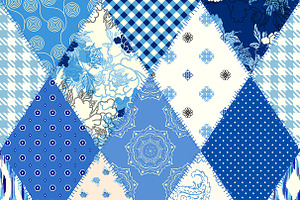 10 Seamless Patchwork Patterns