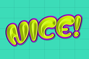 Nice Text Effect Design Template, a Layer Style Add-On by CreativeShaper