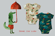 Bundle Animals Watercolor, a Pattern Graphic by watercolor kamill (Thumbnail 8 of 17)