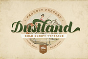 Dustland - Bold Script Typeface, a Script Font by Letterhend Studio (Thumbnail 1 of 9)