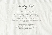 Sunday Ink - Soft Handwritten Script, a Script Font by Mneme (Thumbnail 3 of 8)