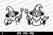 Mascot of a friendly wizard, a Person Illustration by Vectorhight (Thumbnail 4 of 5)