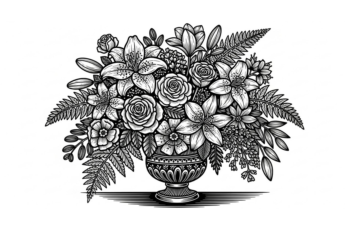 Coloring Pages for Adults, an Object Graphic by RVECT