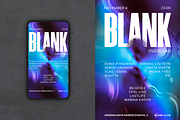 Techno/house party flyer template, a Flyer Template by MAcherry design studio (Thumbnail 1 of 2)
