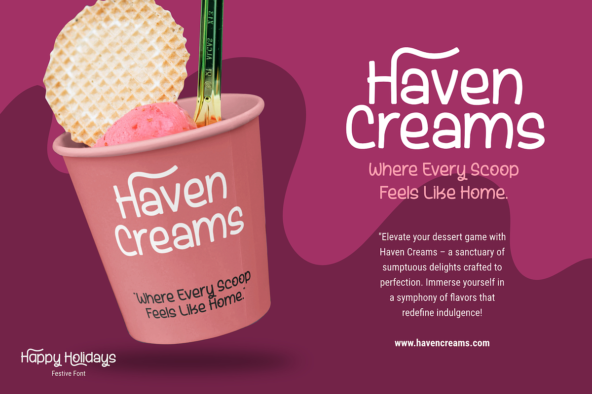 Hollyswey - Display Handwritten Font, a Sans Serif Font by PuriCreative (Photo 7 of 12)