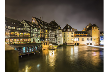 View on river in Strasbourg, France