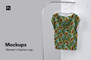 Fashion women's top mockup., a Shirt Mockup by Irena Matiash shop (Thumbnail 1 of 5)