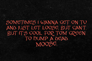 Romanzo - Creepy Display, a Serif Font by HipFonts (Thumbnail 5 of 7)
