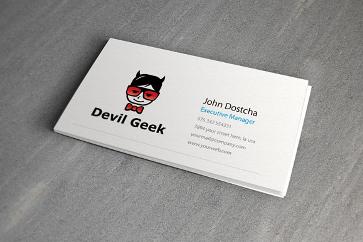 Devil Geek Logo, a Branding & Logo Template by Heavtryq Design