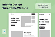 Interior Design Wireframe Website, a Wireframe Template by INSPR STD (Thumbnail 7 of 7)