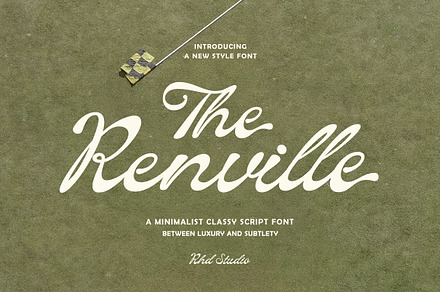 The Renville, a Script Font by StudioRhd
