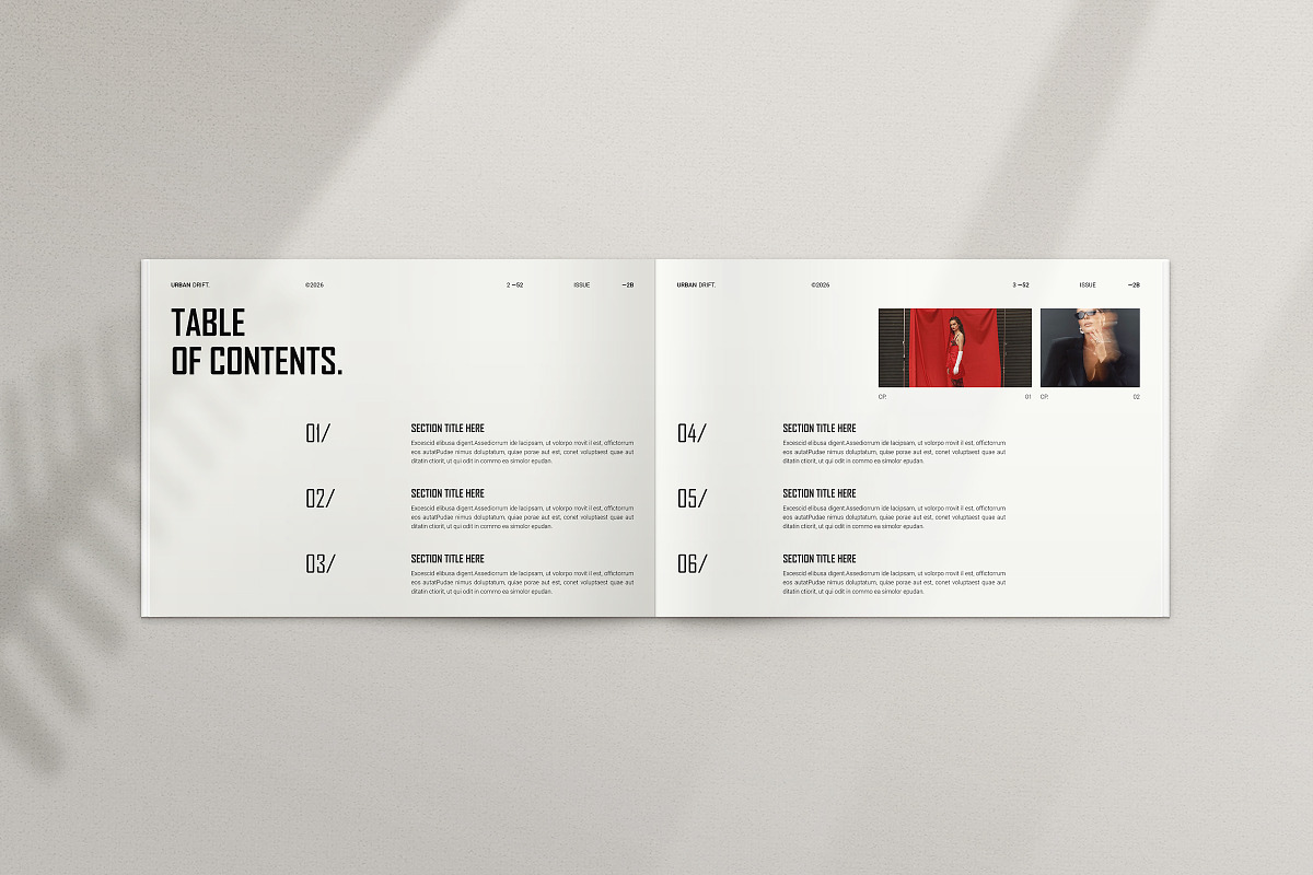 Modern Magazine Landscape Template, a Magazine Template by ArtisanaAura (Photo 3 of 20)