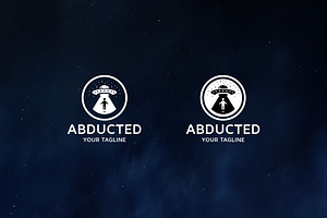 Abducted - Ufo Logo Design