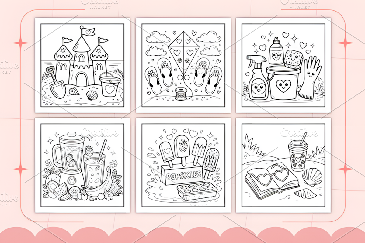 Cute Summer Bold and Easy, a Seasonal Illustration by Coco Bloom (Photo 2 of 6)