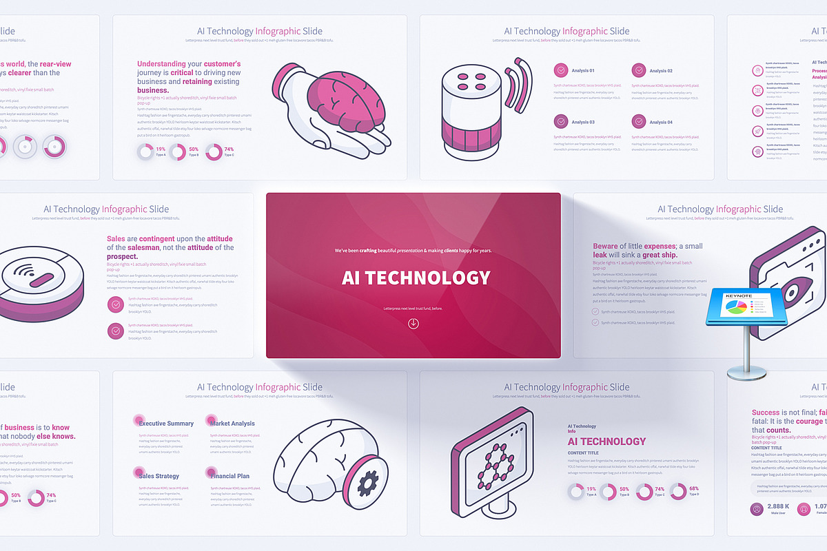 AI Technology Keynote Template, a Presentation Template by Pulsecolor