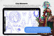 Xmas Babe Procreate Stamps, a Brush Add-On by Selentaori Studio (Thumbnail 8 of 12)