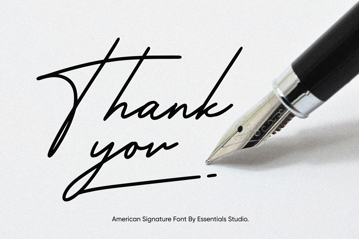 American Signature, a Script Font by Essentials Studio (Photo 9 of 9)