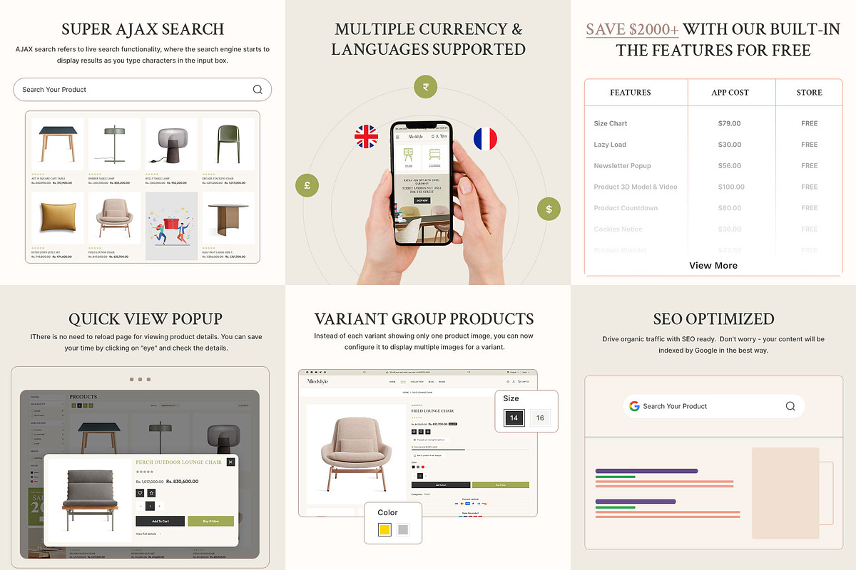 Furniture Shopify Theme, a Shopify Template by LogicGo Shopify Experts (Photo 4 of 5)