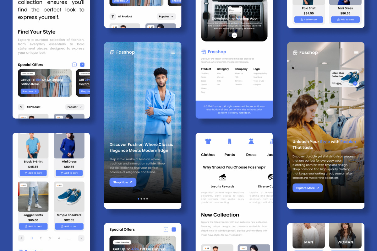 Fasshop - Fashion Landing Page, a Landing Page Template by twinstd (Photo 4 of 5)