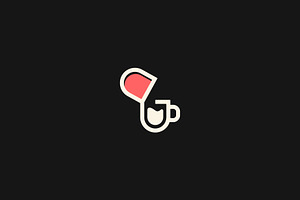 Capsule Coffee Cup Logo Template