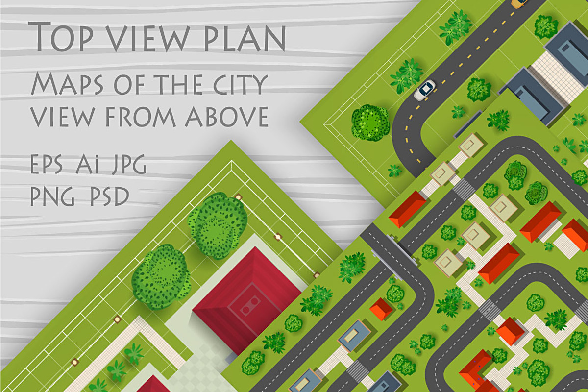 City Plan Bundle Set, a Transportation Illustration by AlexZeL