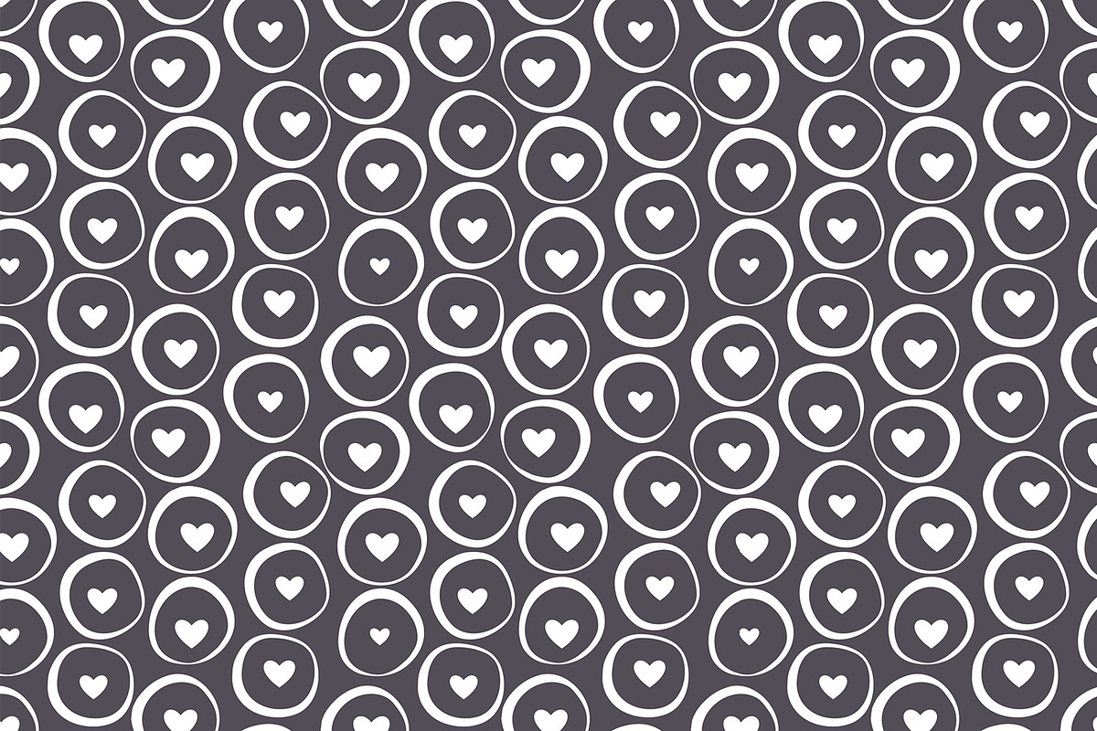 Hearts Seamless Patterns Set, a Pattern Graphic by Curly_Pat (Photo 4 of 9)
