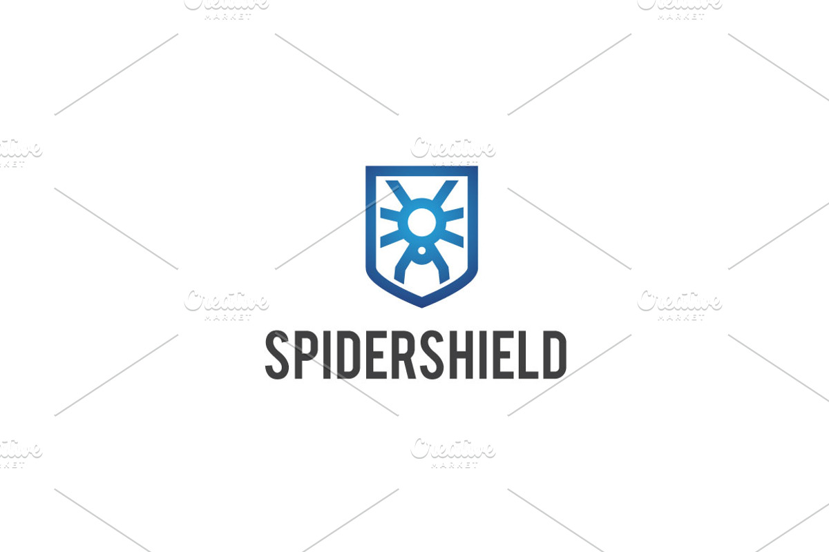 Spider Shield Logo Design, a Branding & Logo Template by Sahade Studio