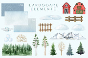 Winter Wonderland Clipart, a Seasonal Illustration by AnitaPol (Thumbnail 18 of 20)