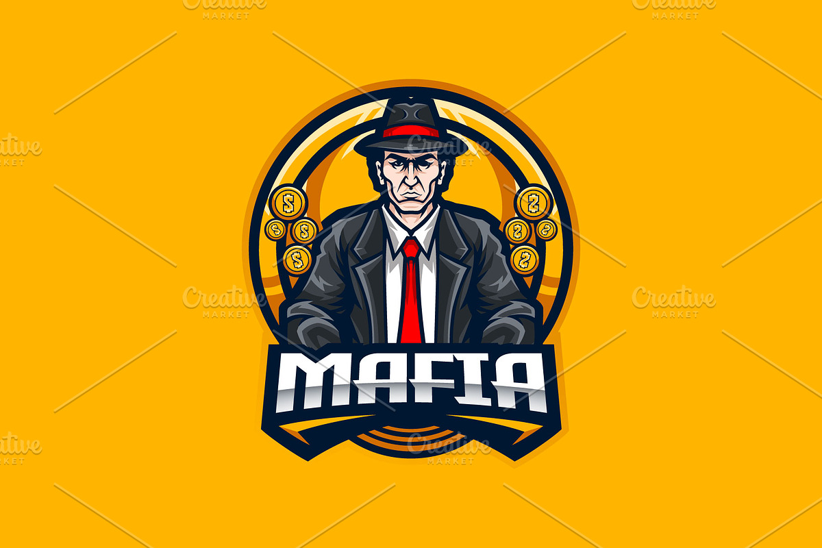 Mafia Mascot Esport Logo, a Branding & Logo Template by prps.std (Photo 2 of 3)