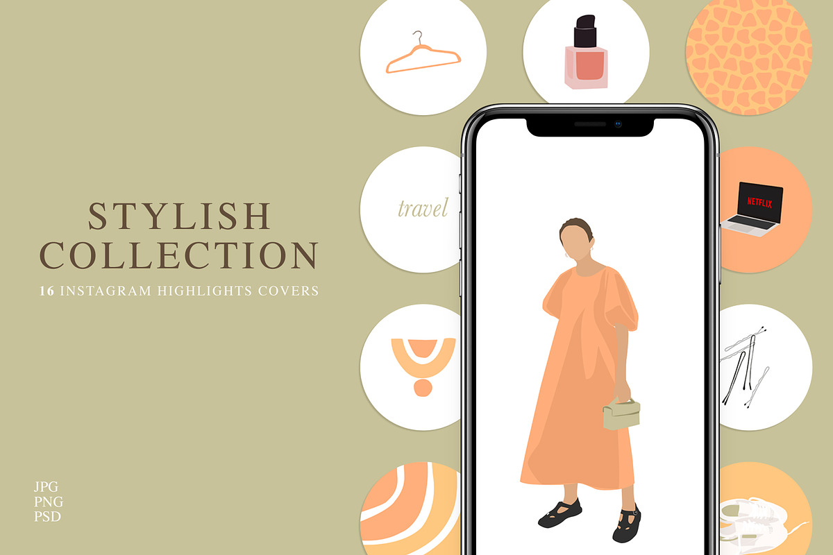 16 Instagram Highlight Cover STYLISH, an Illustration by Olg Store (Photo 1 of 4)