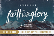 Faith & Glory, a Script Font by Sam Parrett (Thumbnail 1 of 6)