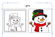 Cozy Christmas Closeups Coloring, a Seasonal Illustration by Design Station (Thumbnail 6 of 8)