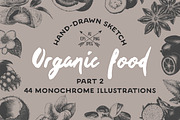 Set of 44 organic food objects, a Decorative Illustration by Akimo Mia (Thumbnail 1 of 10)