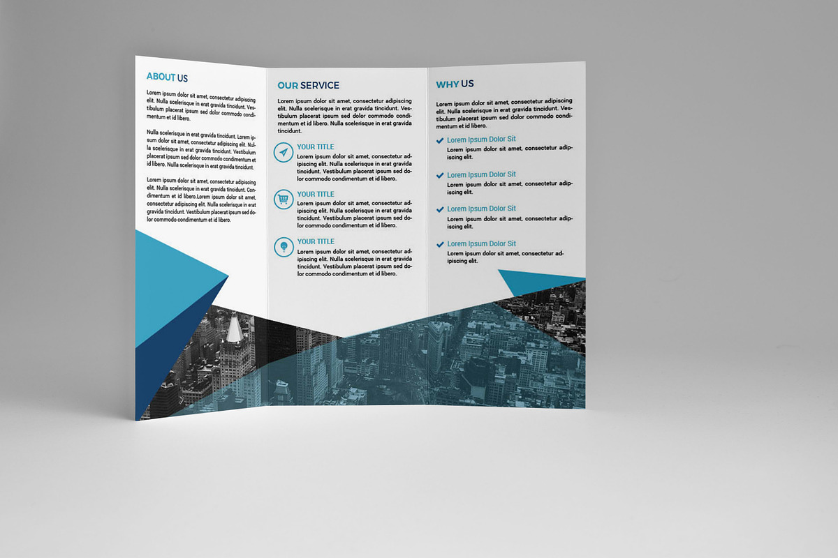 Minimal Trifold Brochure, a Brochure Template by assaiv (Photo 3 of 6)