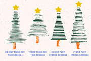 Illustrator Bristle Brushes 99x, a Brush Add-On by Esther Nariyoshi (Thumbnail 2 of 8)