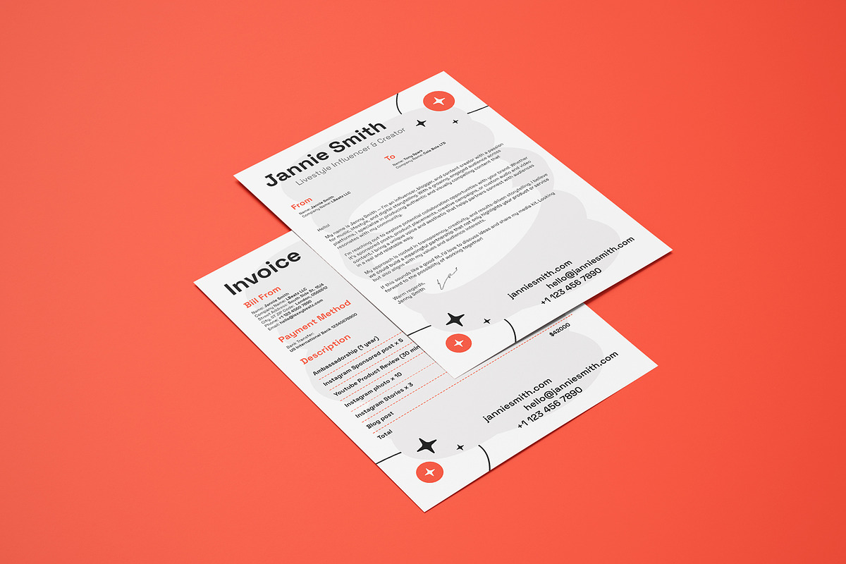 Influencer Media Press Kit / EPK, a Resume Template by vinyljunkie (Photo 7 of 8)