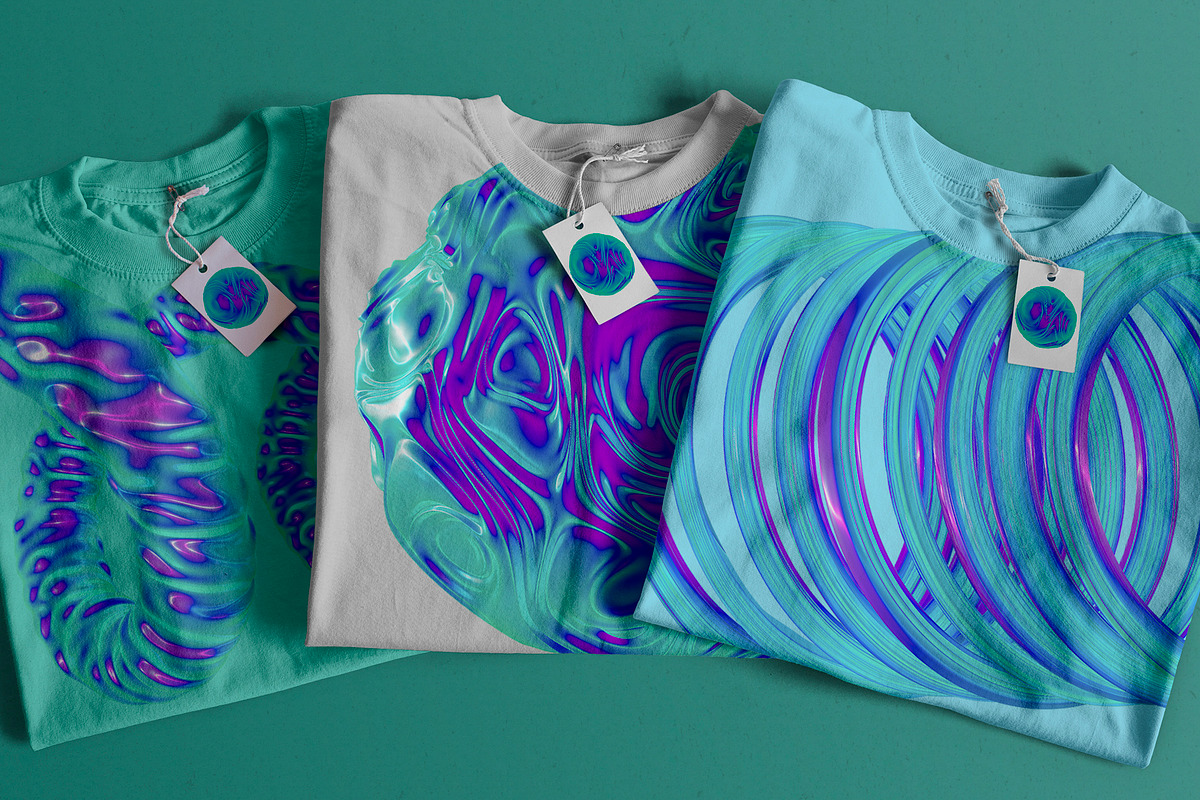 3D Neon Abstract Glass Shapes, a Graphic by Alina Sh (Photo 5 of 6)