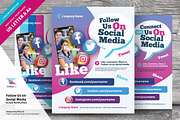Follow Us on Social Media Flyers, a Flyer Template by kinzi21 (Thumbnail 1 of 4)