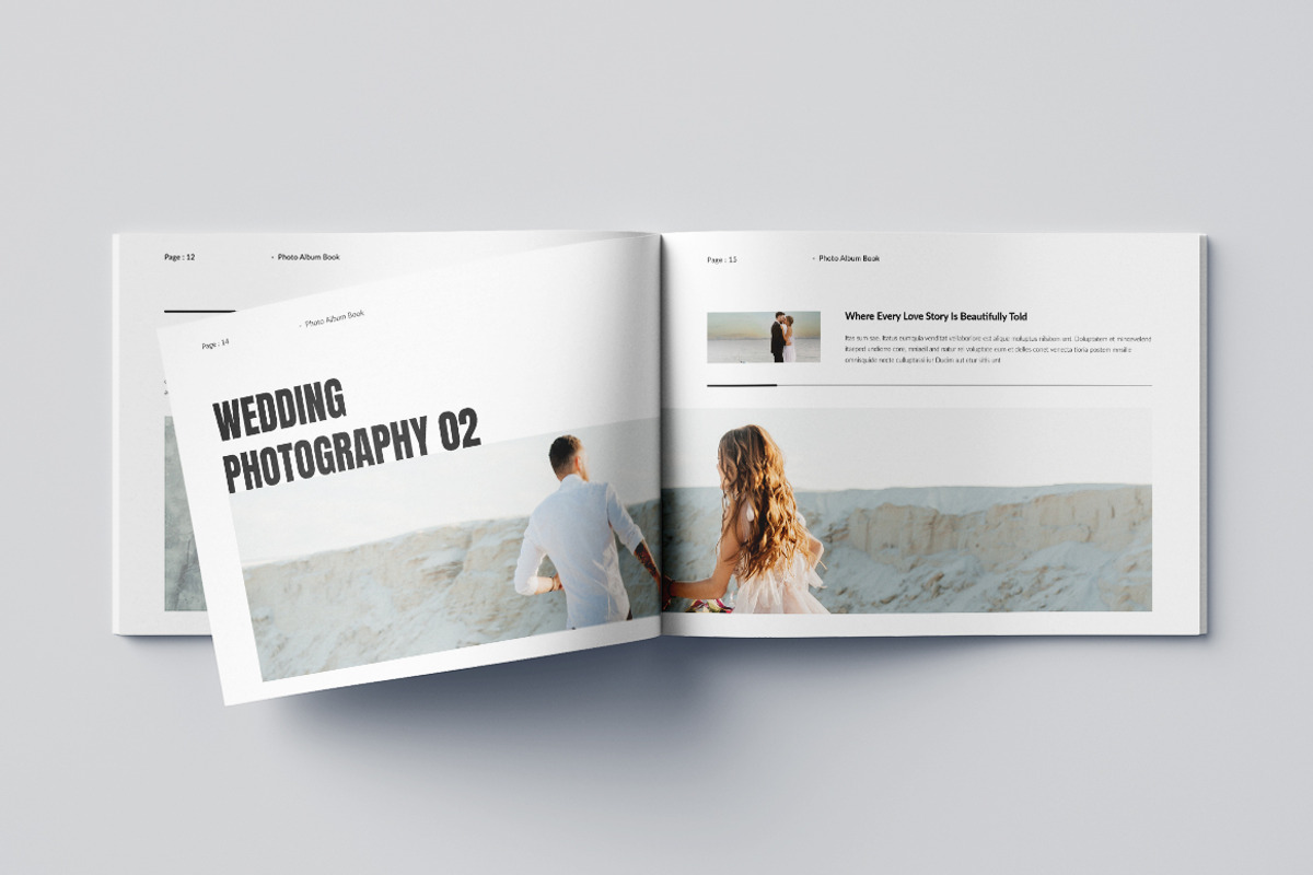 Photo Book Landscape Layout, a Brochure Template by Pixelpick (Photo 8 of 9)