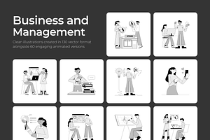 Business & Management Bundle, a Person Illustration by Prosymbols