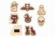 Halloween laser pendants and magnets, a Pattern Graphic by MegaPrezencik (Thumbnail 5 of 6)